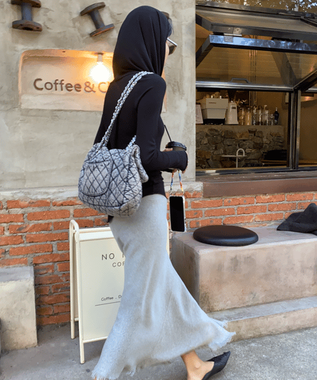 cowl neck long sleeve top / 2color　hm1151