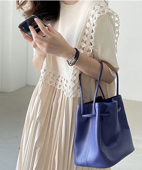 pleated lace dress / 2color　hm2861