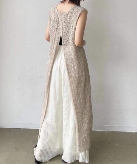 crochet knit dress / 3color　hm1484