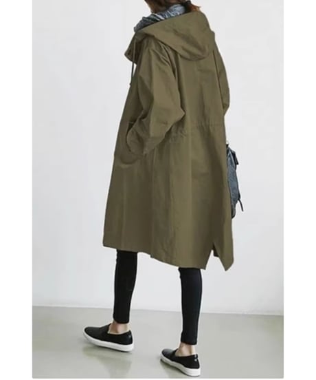 《即納》hoodie spring coat / 5color　hm1990