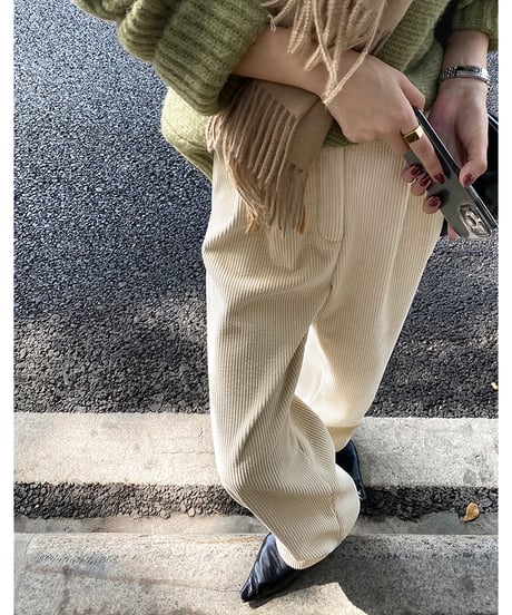velvet wide pants / 2color　hm1013
