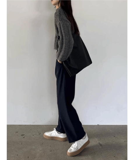 《即納》wide rib knit / 2color　hm1832