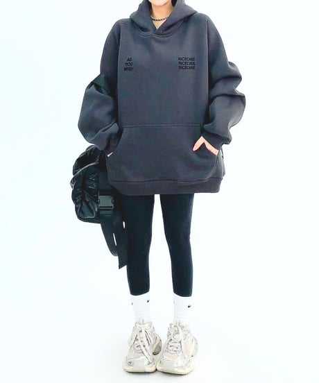 logo sweat hoodie / 2color　hm1985