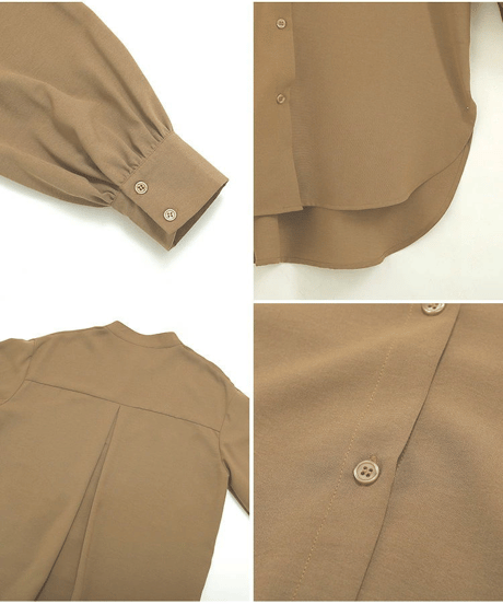 band collar shirt / 5color　hm2884