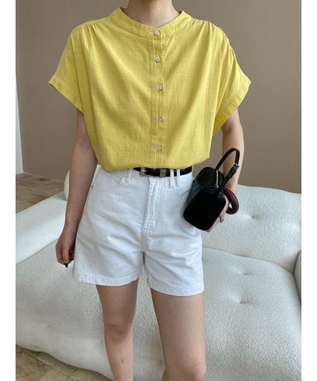 front button blouse / 3color　hm2313