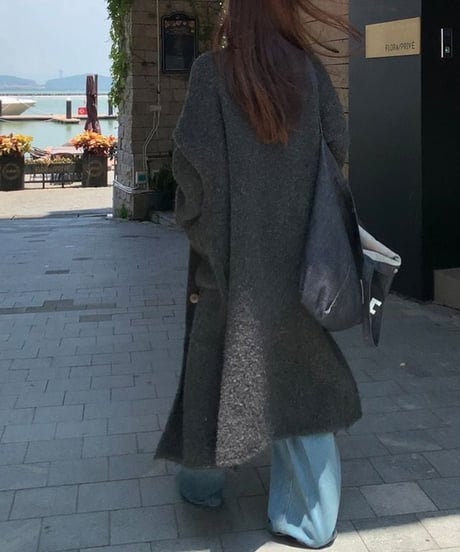 loose long knit cardigan　hm1883