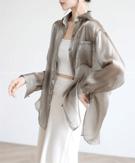 sheer pocket shirt　hm2877