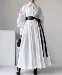 sleeve shirt dress / 2color　hm2534