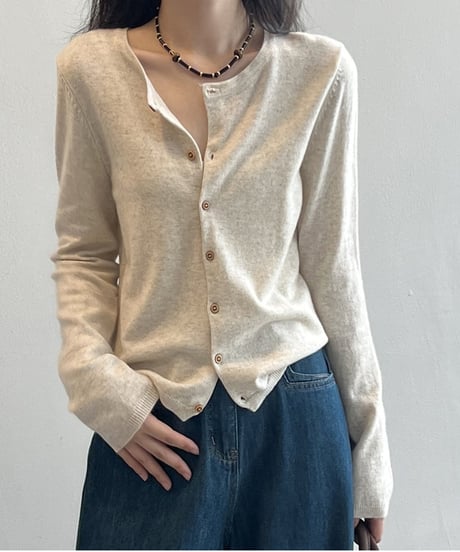 slim stripe cardigan  / 5color　hm2642