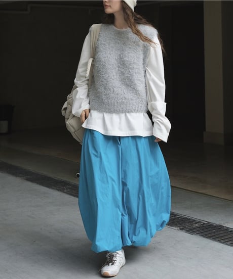 fluffy wool vest / 2color　hm1707