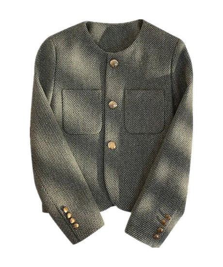 classical tweed jacket　hm2544