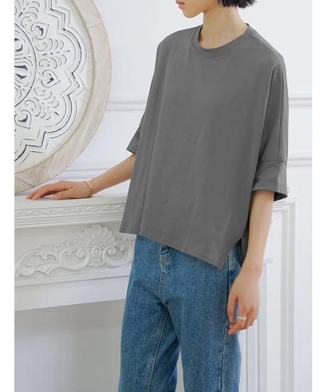 side slit tee / 8color　hm2963