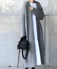 oversized long cardigan / 2color　hm1811