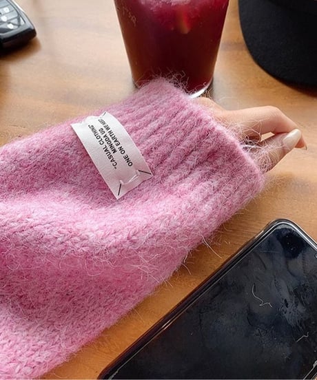 sleeve tag knit / 6color　hm1884