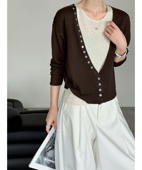 knit cardigan＆camisole / 3color　hm2561