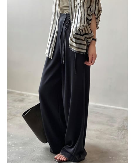 tie-waist wide pants / 2color　hm2444