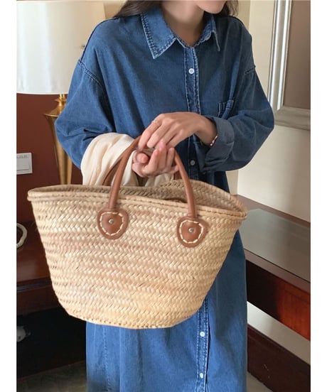 denim shirt dress / 2color　hm2913