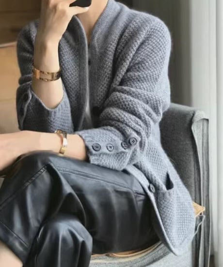 sleeve button cardigan / 3color　hm1924