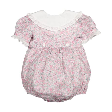 【Sal&Pimenta】Pink Ditsy Floral Romper