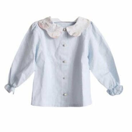 【LRDM Petits】 Loulou blouse Soft blue
