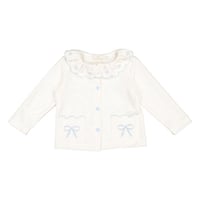 【Sal&Pimenta】Blue Bows Knit Cardigan（4T only）