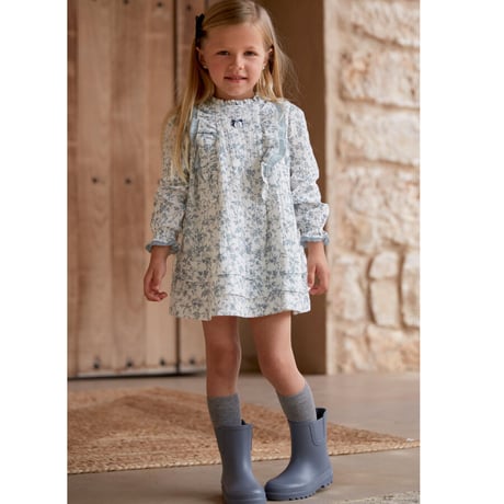 【Martin Aranda】DRESS WOVEN GIRL AZUR
