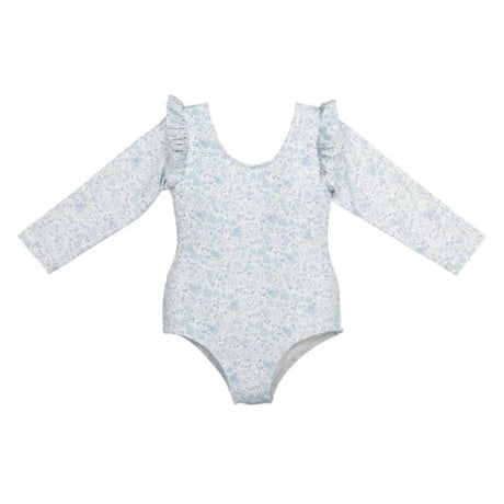 【Sal&Pimenta】Blue Ditsy Floral Rashguard