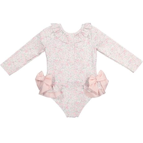 【Sal&Pimenta】Pink Ditsy Floral Rashguard