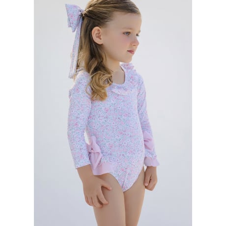 【Sal&Pimenta】Pink Ditsy Floral Rashguard