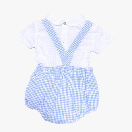 【Martin Aranda】Set shirt & overall Azul francia