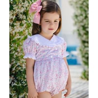 【Sal&Pimenta】Pink Ditsy Floral Romper