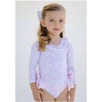 【Sal&Pimenta】Pink Ditsy Floral Rashguard
