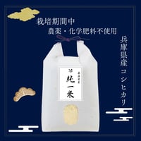 令和7年　純一米　栽培期間中農薬・化学肥料不使用　5kg!!