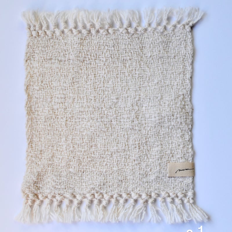 葉山和綿 手紡ぎ手織りハンドタオル | neem