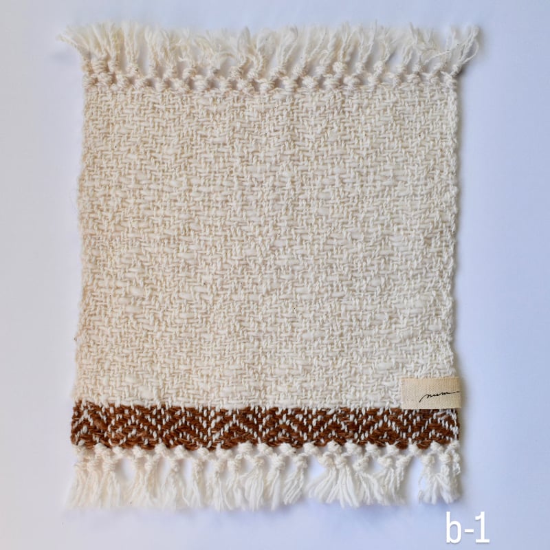 葉山和綿 手紡ぎ手織りハンドタオル | neem