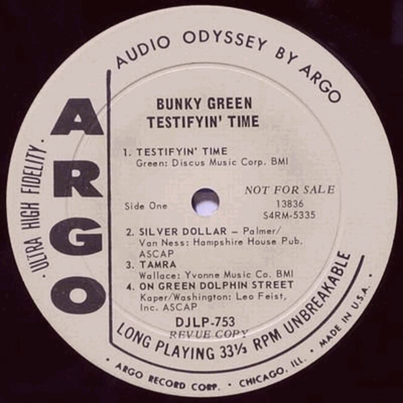 Bunky Green / Testifyin' Time | GOOD LIFE