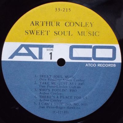 Arthur Conley Sweet Soul Music レコード Arthur Conley – Sweet Soul Music – Vinyl (7
