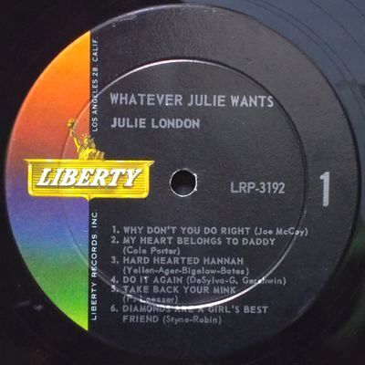 Julie London / Whatever Julie wants | GOOD LIFE