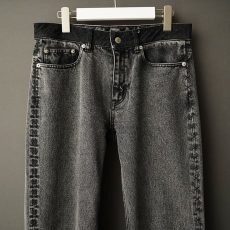 SIDE STITCH DENIM【BLACK】