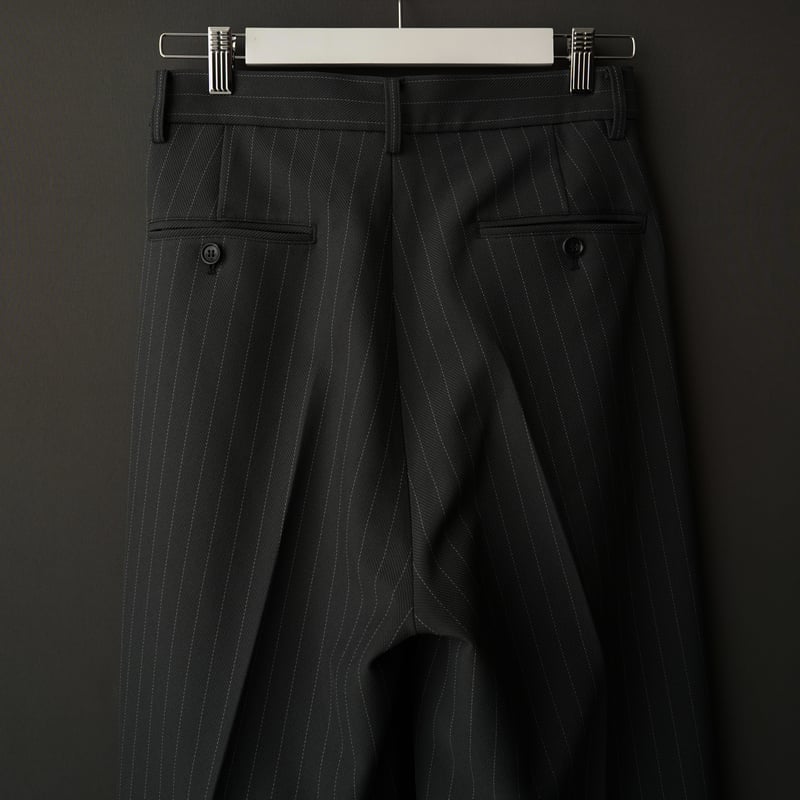 MIX TUCK DESIGN WIDE STRIPE SLACKS【GRAY】 | SHIK MIX TUCK DESIGN WIDE STRIPE SLACKS【GRAY】 | SHIK