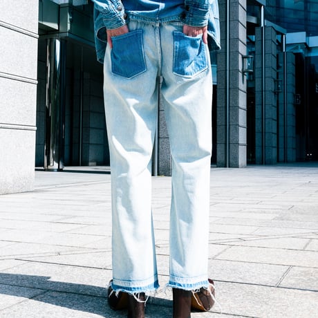 SIDE STITCH DENIM【BLUE】