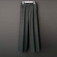 WIDE FLARE CORDUROY PANTS【GREEN】 | SHIKITARI