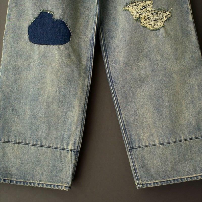 FADED WIDE DENIM PANTS | SHIKITARI FADED WIDE DENIM PANTS | SHIKITARI