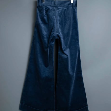 WIDE FLARE CORDUROY PANTS【BLUE】