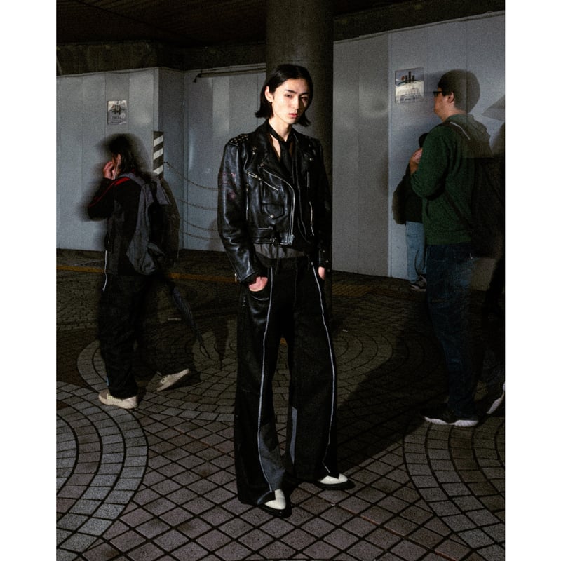 PATCHWORK FLARE DENIM 【BLACK】 | SHIKITARI PATCHWORK FLARE DENIM 【BLACK】 | SHIKITARI