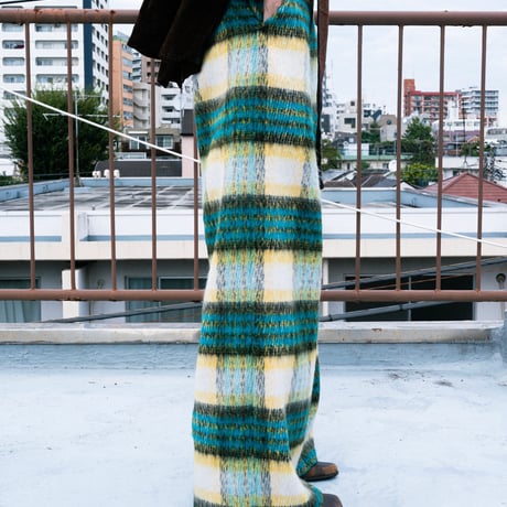 SHAGGY CHECK PANTS【BLUE】