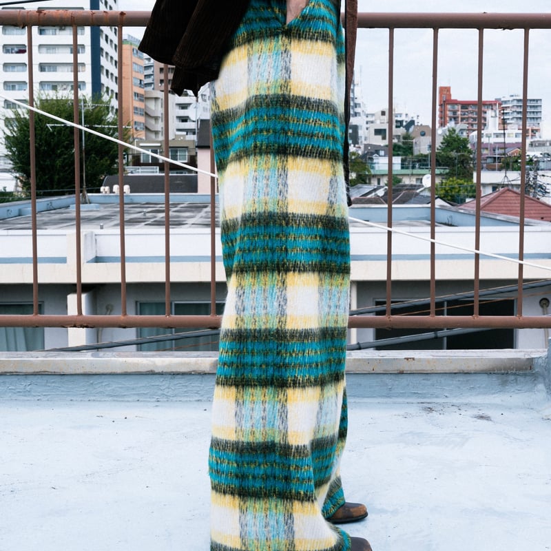 パンツ SHAGGY CHECK PANTS SHAGGY CHECK PANTS【BLACK】 | SHIKITARI