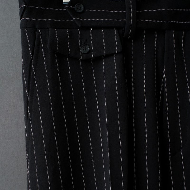 パンツ used stripe flare slacks STRIPE FLARE SLACKS【BLACK】 | SHIKITARI