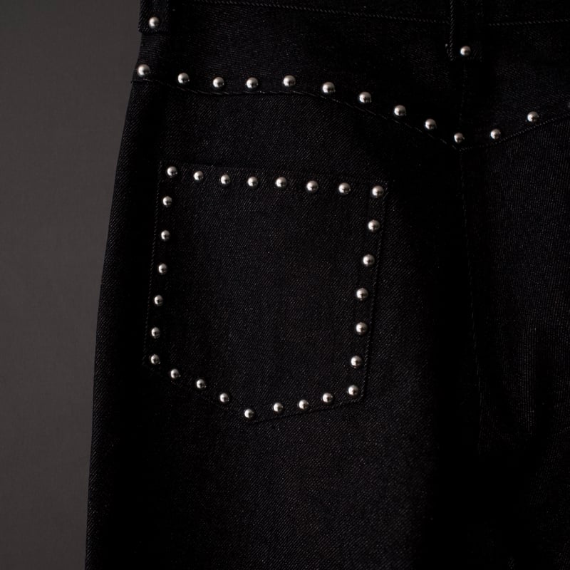 STUDDED DENIM PANTS【BLACK】 | SHIKITARI STUDDED DENIM PANTS【BLACK】 | SHIKITARI