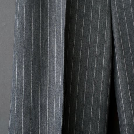 STRIPE FLARE SLACKS【GRAY】